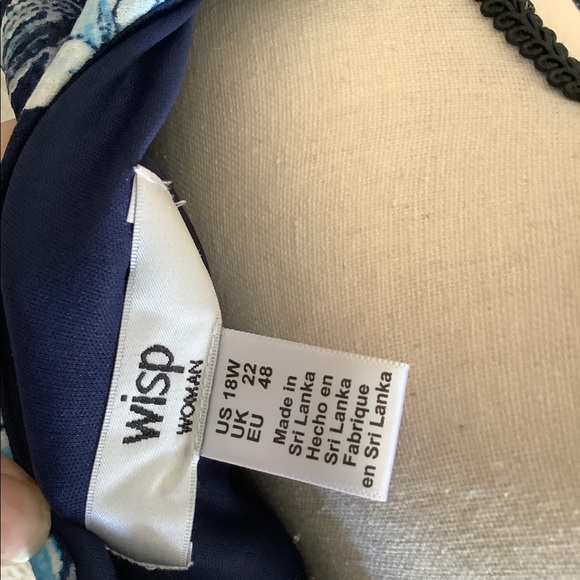 Floral navy fit and flare dress - Picture 5 of 6